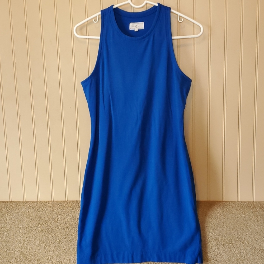 Lou & Grey tank dress Summer XS blue sleeveless